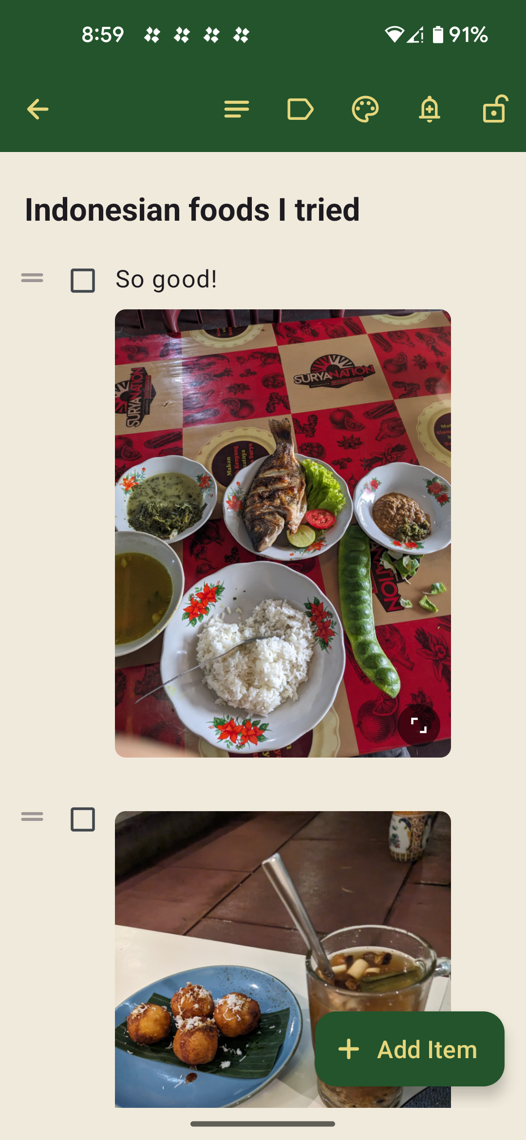 Zoonote show images in notes preview